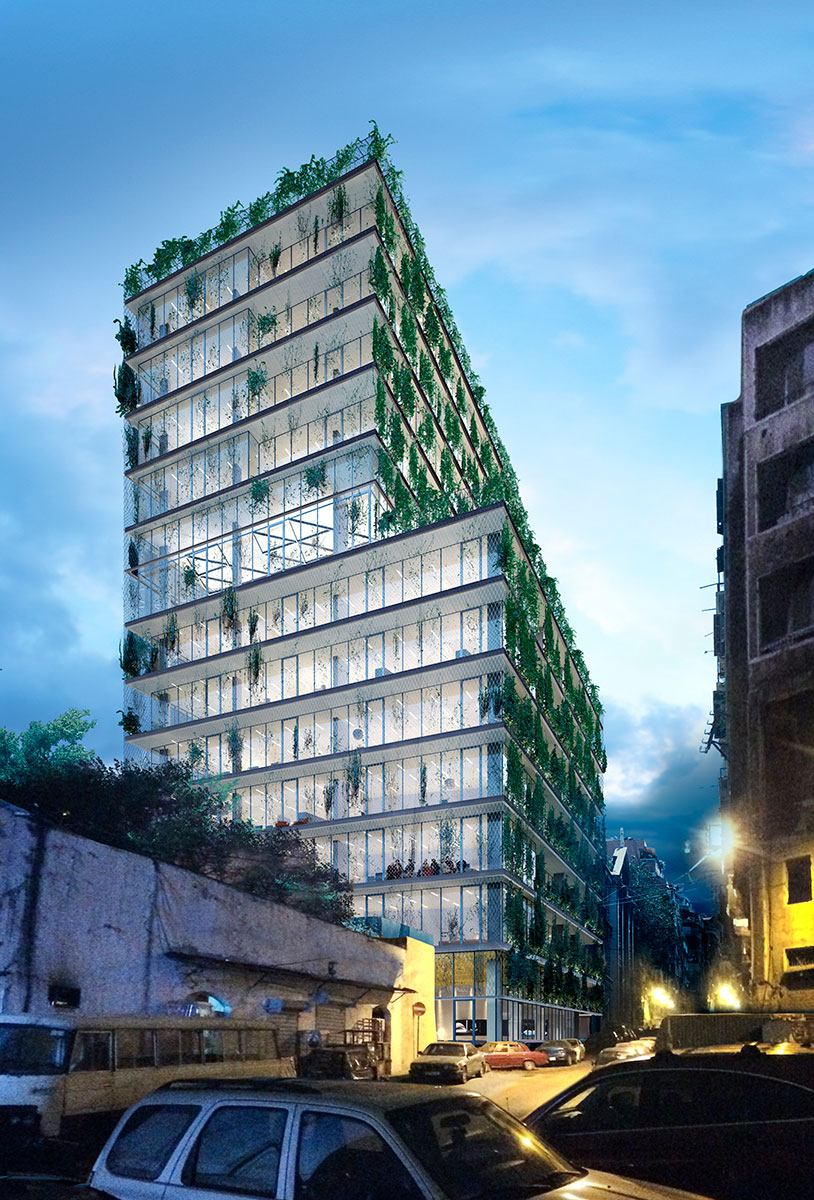architectural rendering building beirut