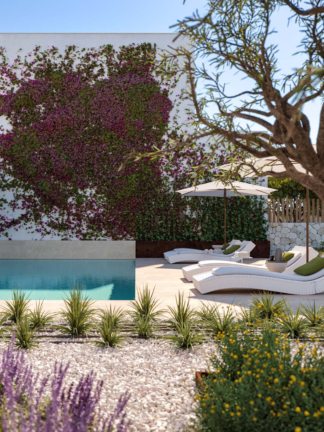 Architectural rendering Cala Comte