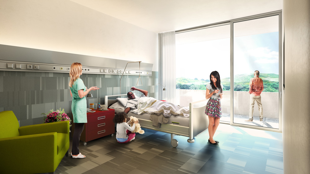 architectural rendering hospital panama