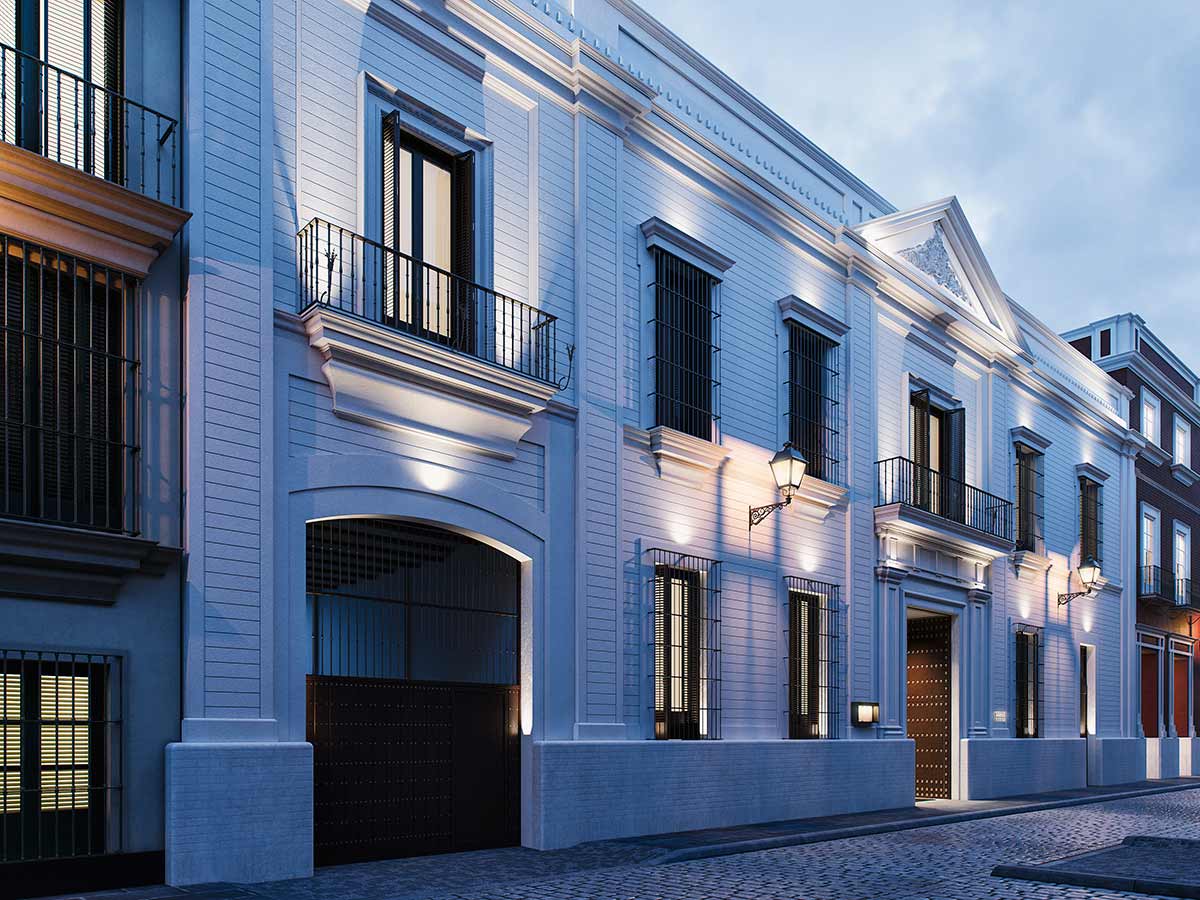 Architectural rendering Mercer Hotel Sevilla