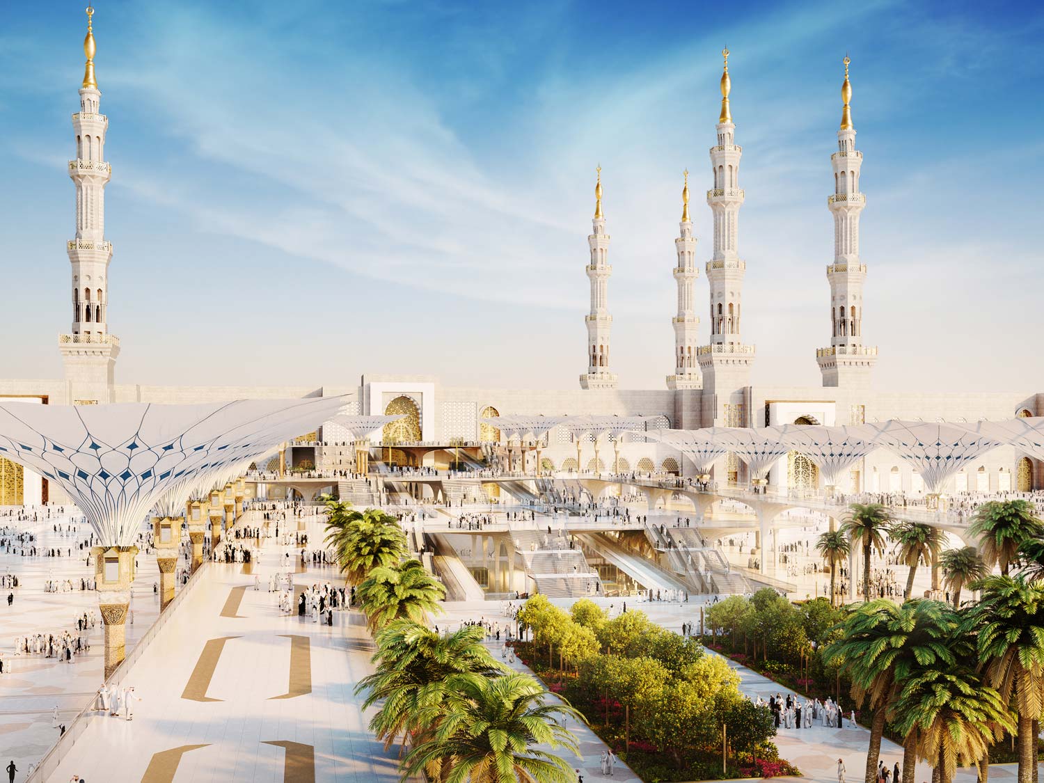 architectural visualisation medina mosque