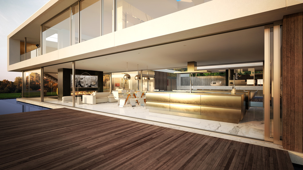 architectural visualization luxury house