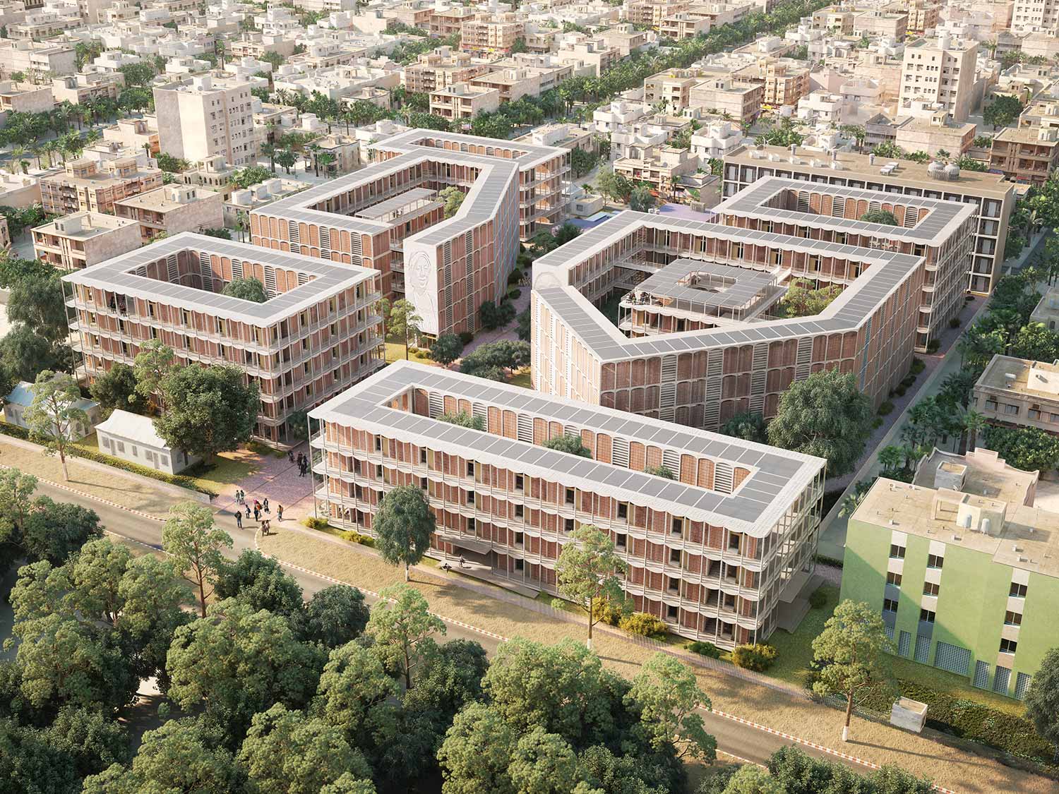 architectural visualization residence Dakar